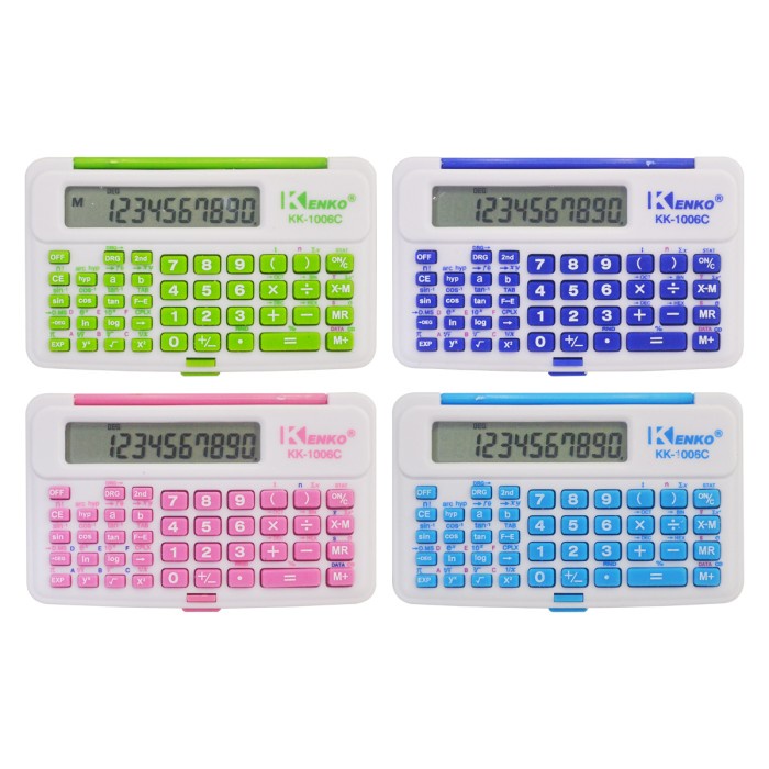 

Kalkulator Kenko KK 1006 C Tutup Warna Warni