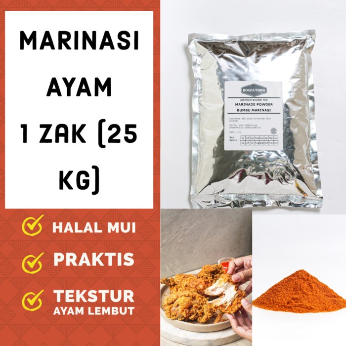 

Promo Bumbu Marinasi Kemasan 25 Kg (1 Zak)