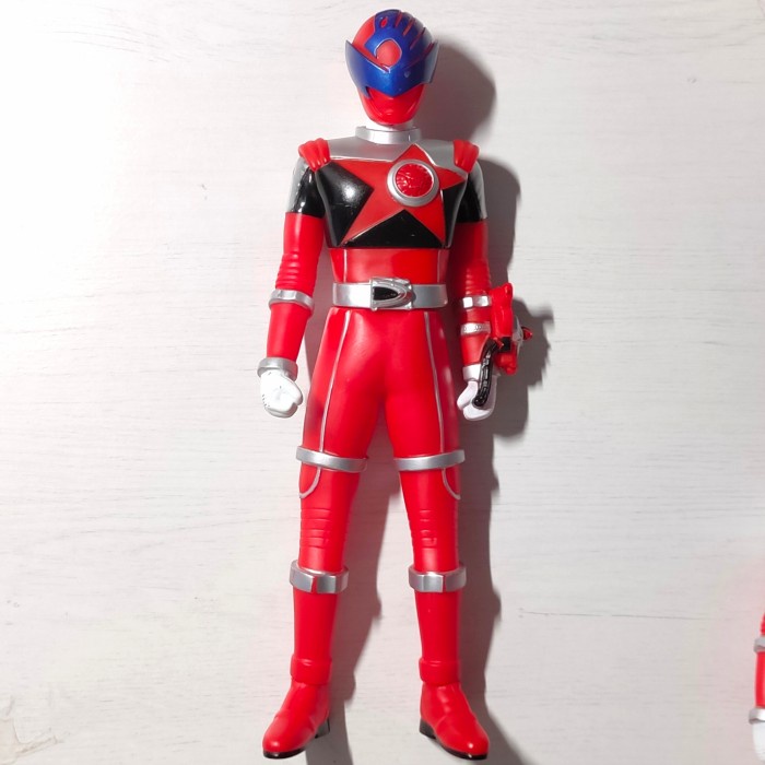 banpresto big sofubi uchu sentai kyuranger shishi red 26 cm rangers telorayampuyuh
