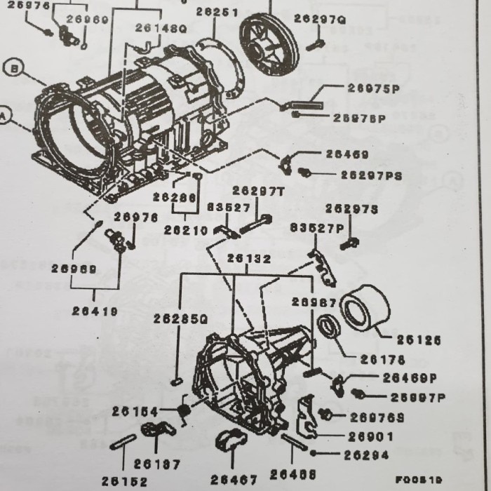 Seal Buntut Transmisi Matic Original Asli Mitsubishi Kuda star