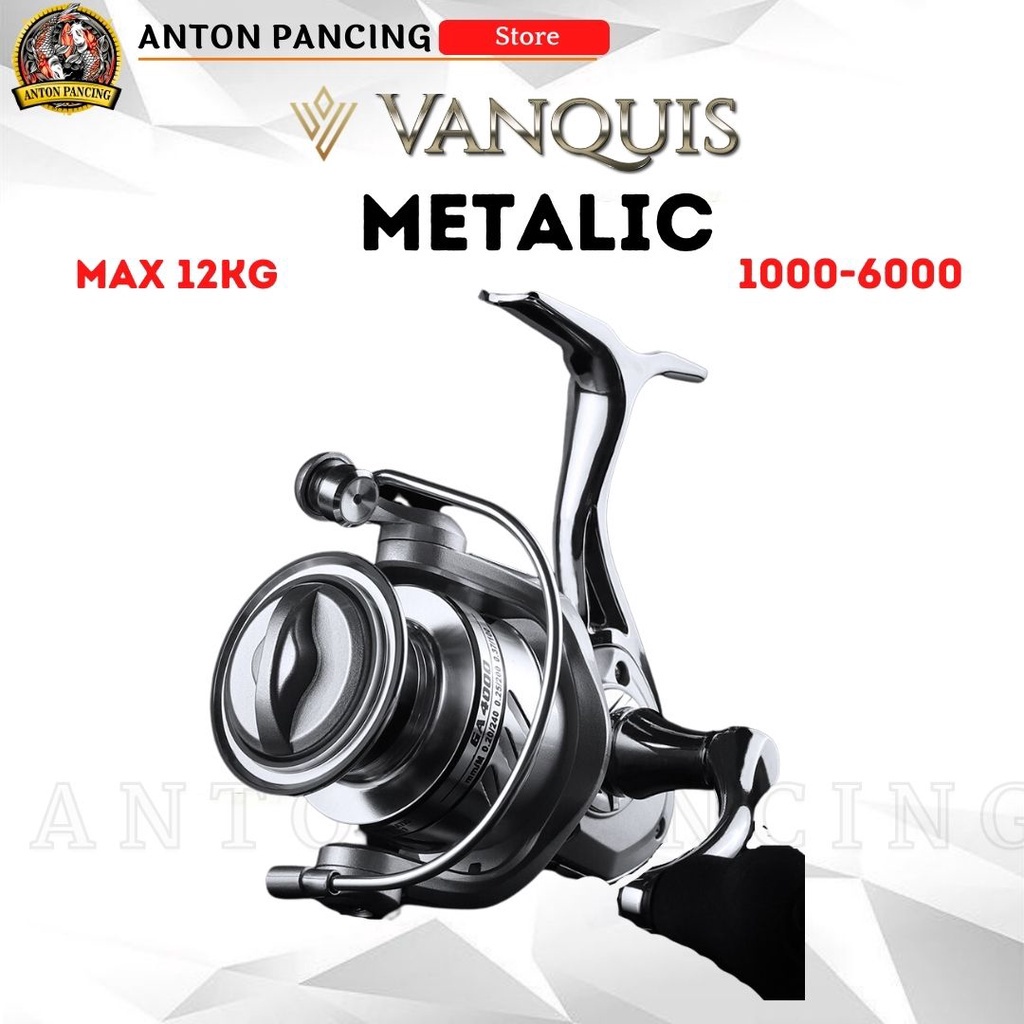 Reel Pancing Vanquis Metalic 1000 2000 3000 6000 Drag 15 Kg Power Metal