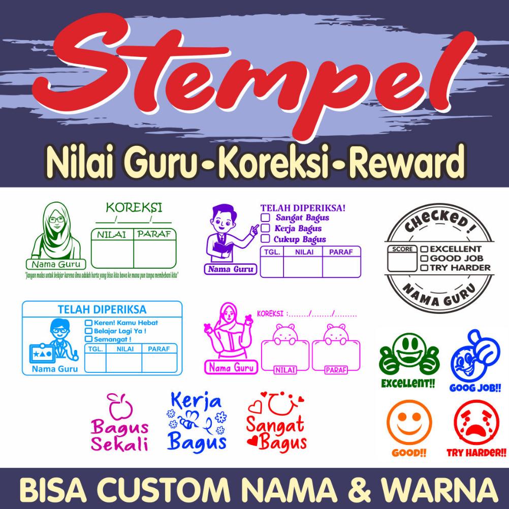 

Terlaris Stempel Nilai Guru / Penilaian / Koreksi / Checked / Reward Siswa Murid Sekolah AQR378