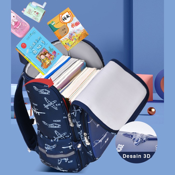 Tas Sekolah Anak Laki Laki Perempuan Sd Import Cowok Cewek Anti Air