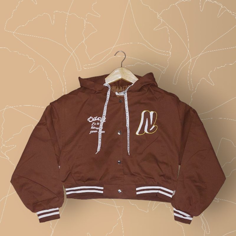 Jaket hoodie parasut crop top jaket baseball jaket parasut wanita jaket parasut kekinian jaket crop 