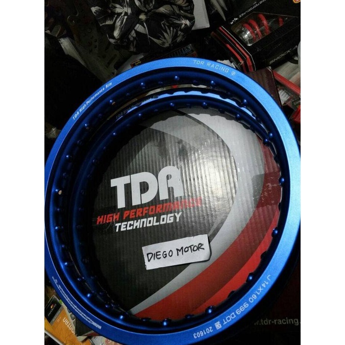 Velg Tdr W-Shape Ring14" Biru (2Pcs/Sepasang)