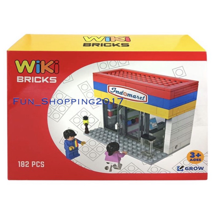 LEGO WIKI BRICK OFFICIAL MERCHAINDISE INDOMARET MINIATUR MINIMARKET