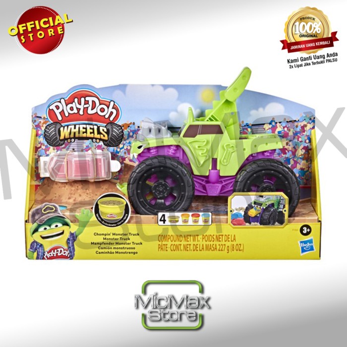 PLAYDOH PLAY DOH WHEELS CHOMPIN' MONSTER TRUCK PLAYSET F1322