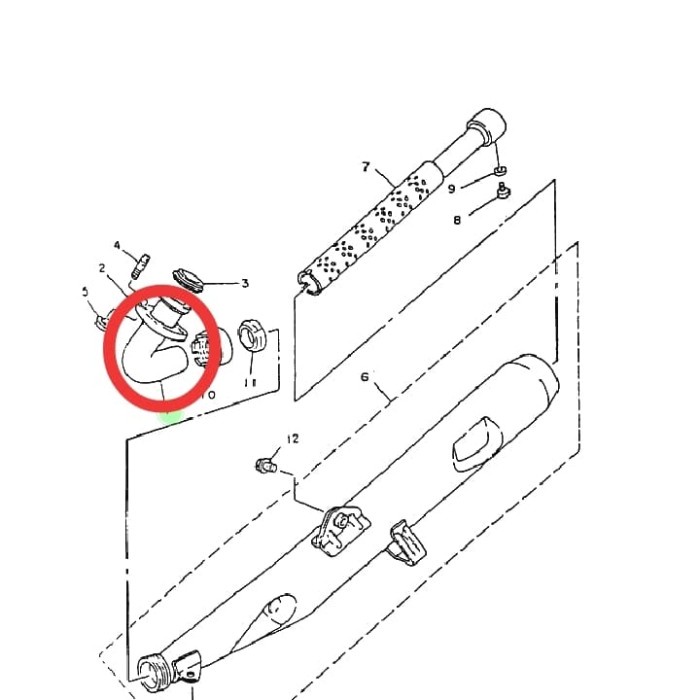 NEW LEHER KNALPOT RX KING ORIGINAL YGP 4X8-E4611-01 ORIGINAL TERBARU