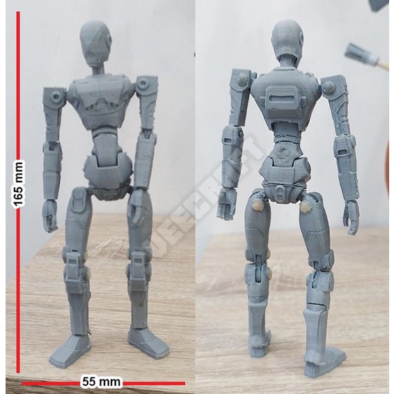 Articulated 3D Printed Statue - Action Figure 3D Printing /Manekin 3D Ready