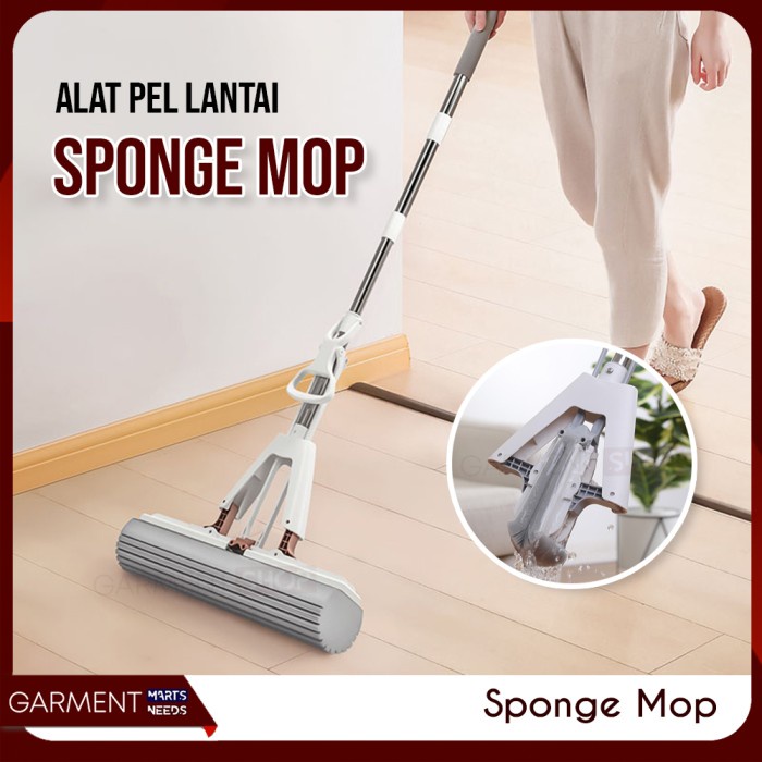 favorit] PERIK - Alat Pel Set Peras Tarik Praktis Karet Pembersih Pel Busa