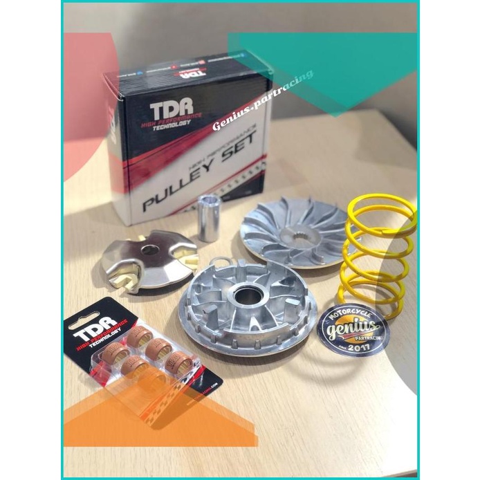 Paket Upgrade CVT TDR Fazzio 125 - Mio M3 ( Pulley - Roller - Per CVT