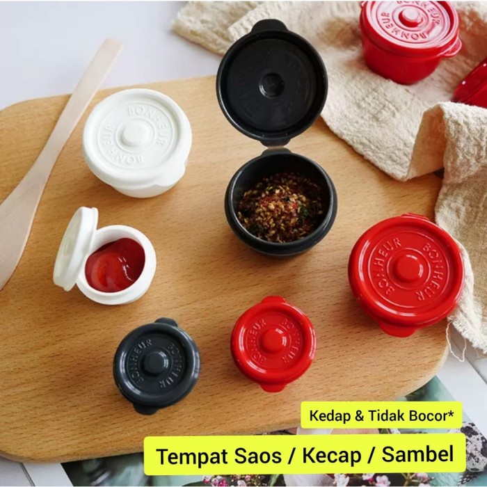 

TERLARIS Tempat Saus Kecap Bonheur Mini Cup TIDAK begitu BOCOR Bento Tools
