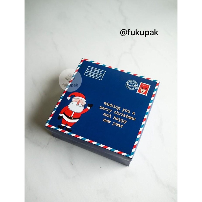 

Christmas Box 20X20 (10Pcs) Kotak Dus Natal Cake Brownies Nasi Roti 090