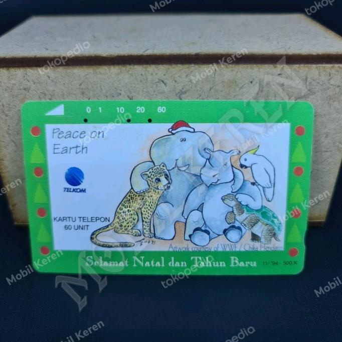 

Kartu telpon magnetic Telkom WWF selamat natal dan tahun baru 1994