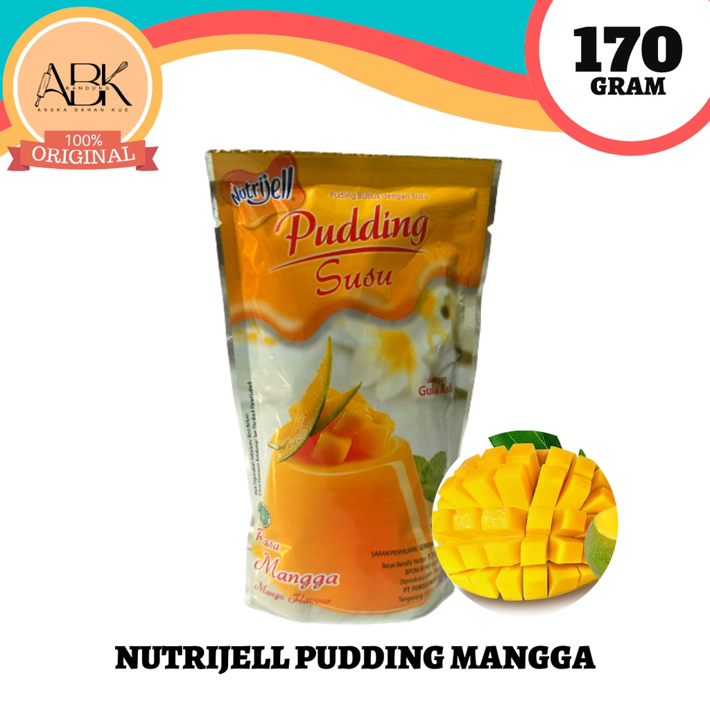 

PUDDING SUSU NUTRIJELL MANGGA 170 GR | PUDING MANGGA NUTRIJEL 170GR
