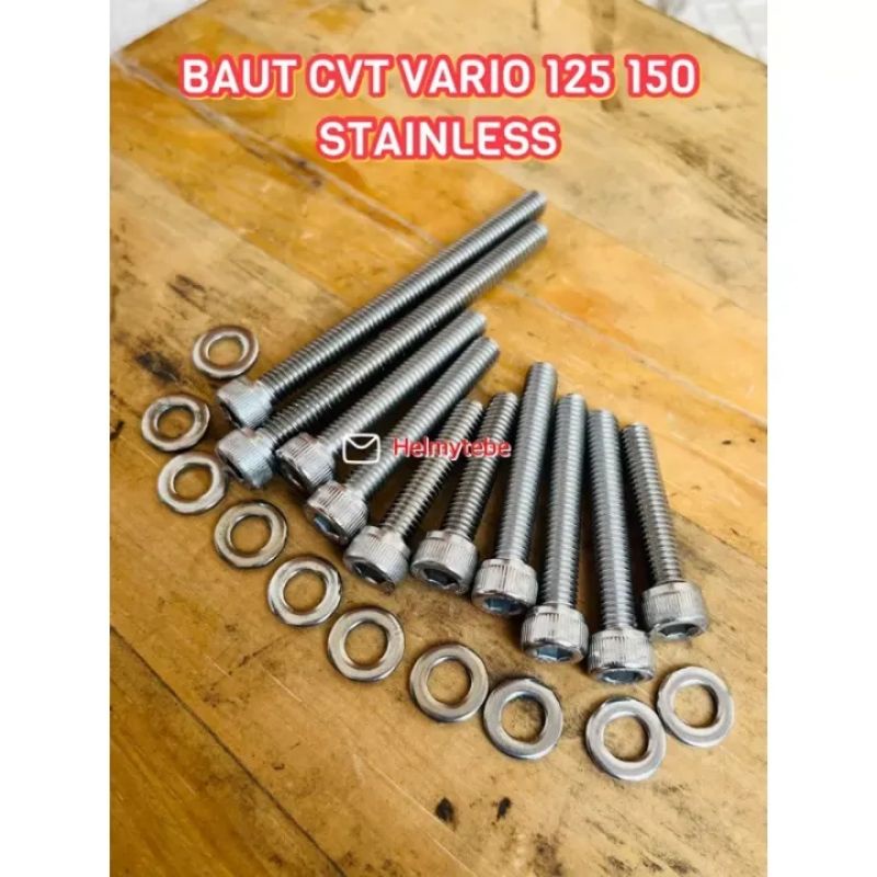 baut blok CVT / cover Honda Vario 125/150 baut L Stanlis CVT Vario 125/150