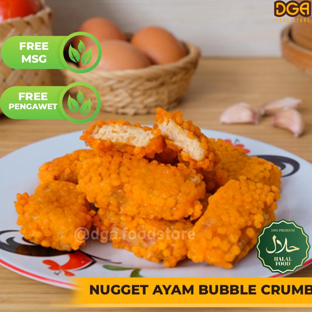 

ORI NUGGET AYAM BUBBLE CRUMB HOMEMADE, CHICKEN NUGGET CRUMBLE CRISPY (MIRIP KANZLER) | CRISPY NUGGET BUBBLE TANPA MSG TANPA PENGAWET NOVEMBER CERIA UNTUK ANDA