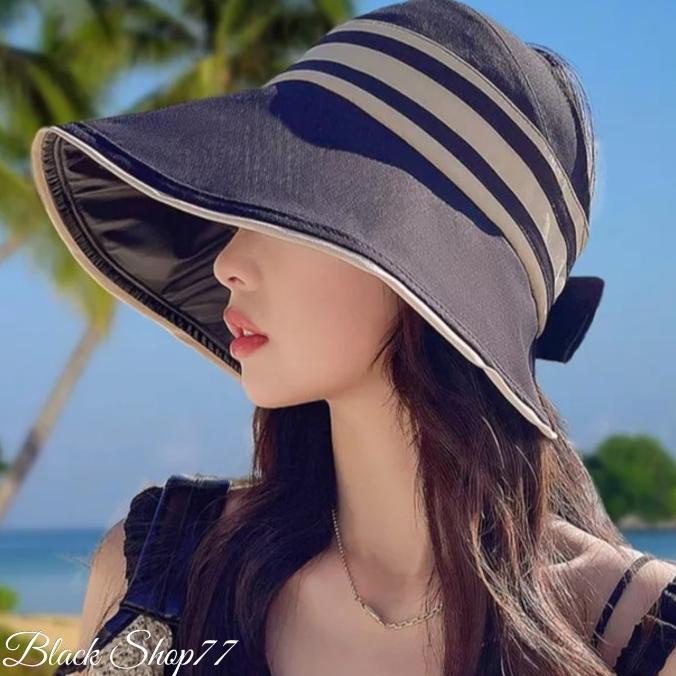 Topi Wanita Pantai Nippon Floppy Lebar Kuning Import