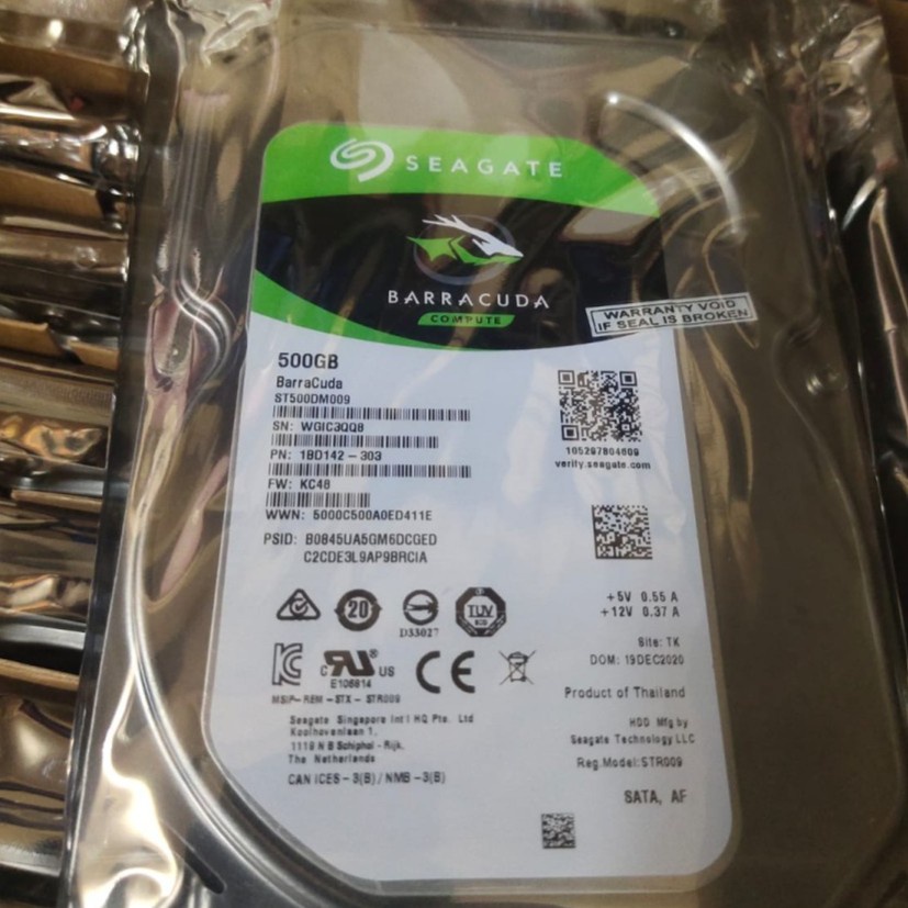 Hardisk Seagate Baracuda Internal PC 500GB HDD SATA 3.5"