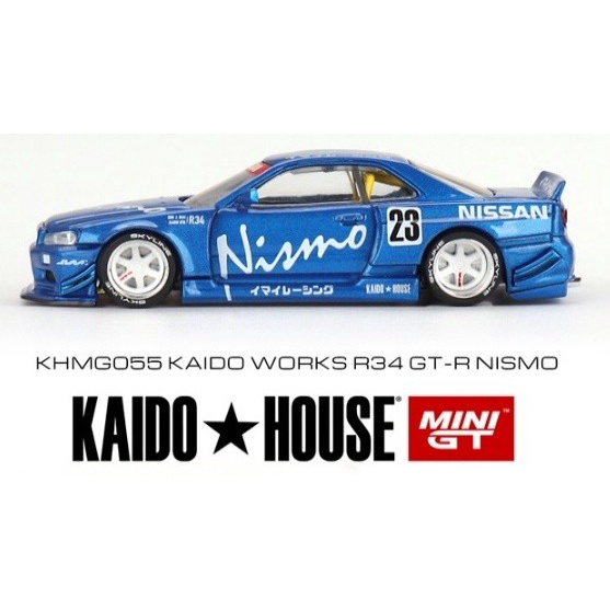 FLASH SALE MINI GT NISSAN SKYLINE GT-R [R34] NISMO KAIDO HOUSE WORKS V3 TERLARIS