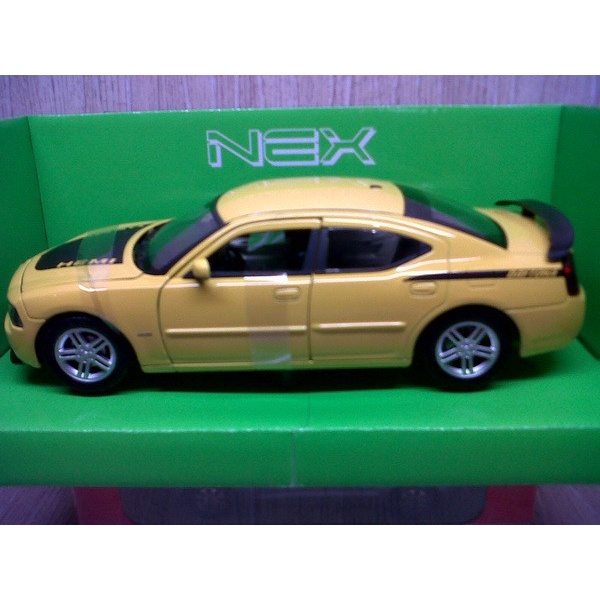 DISKON SPESIAL DIECAST DODGE CHARGER DAYTONA KUNING - WELLY NEX TERMURAH