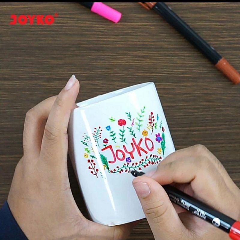 

1 Set Color Permanent Marker Anda Permanen Berwarna Joyko Pmc-27