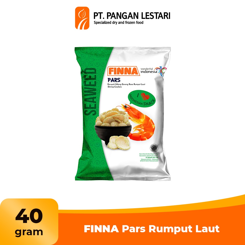 

FINNA Pars Snack Kerupuk Udang Rasa Rumput Laut