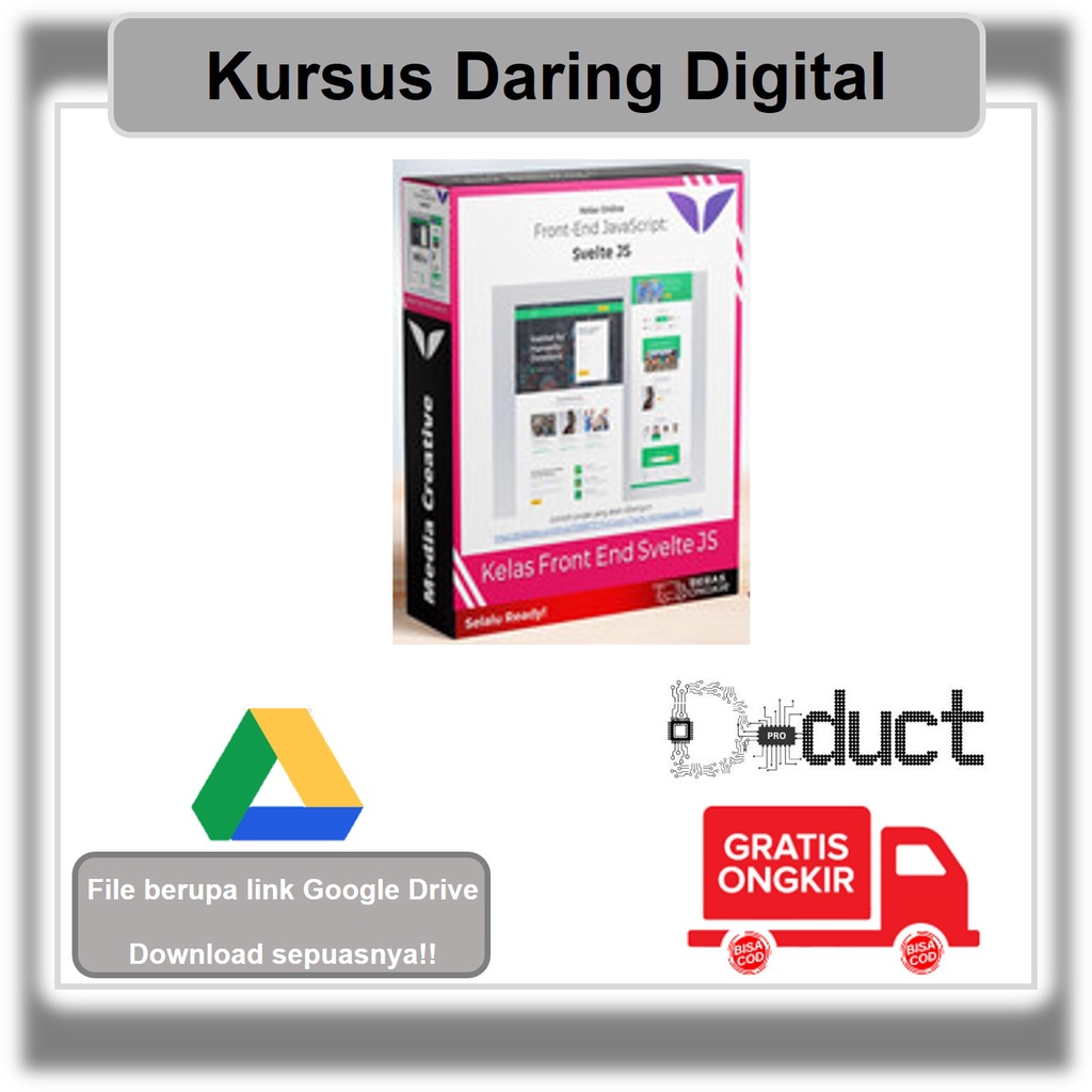 Kelas Website Galang Dana (Svelte JS) - Kelas Online Front-end Svelte JavaScript Framework