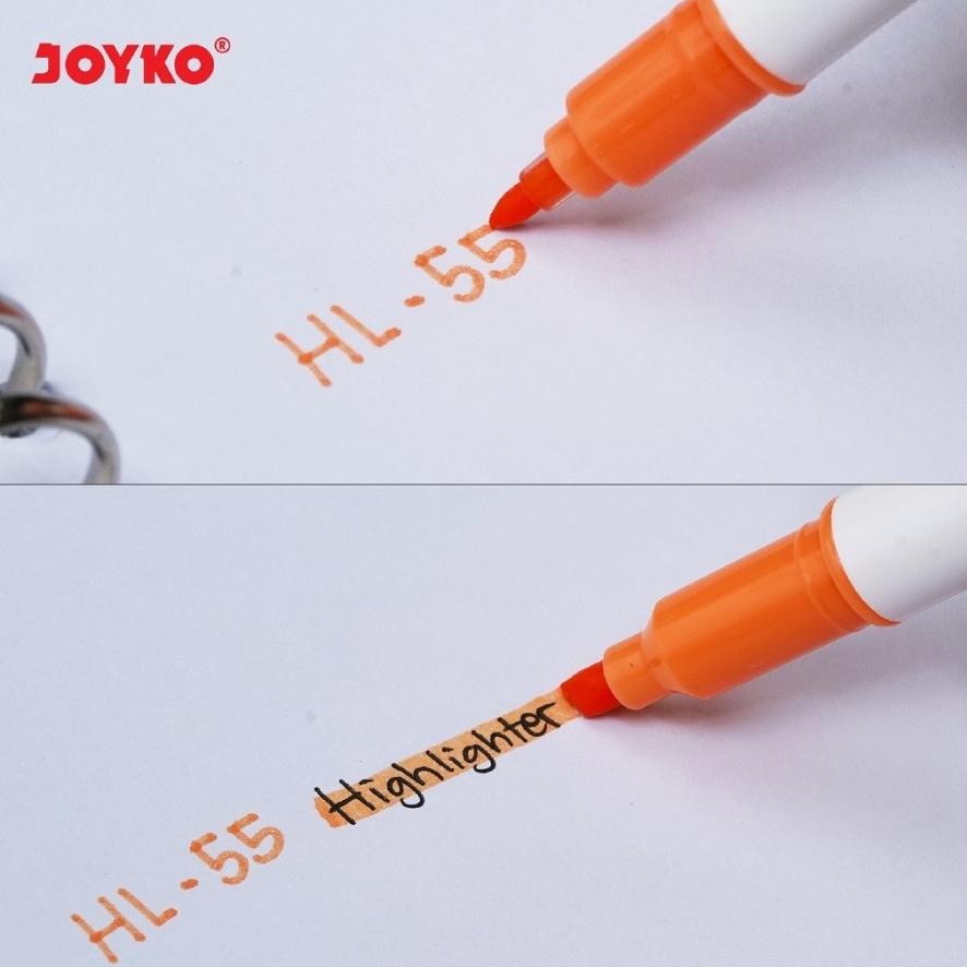 

Murah Highlighter Penanda Joyko HL-55 1 Set 12 Pcs 12 Warna Sale