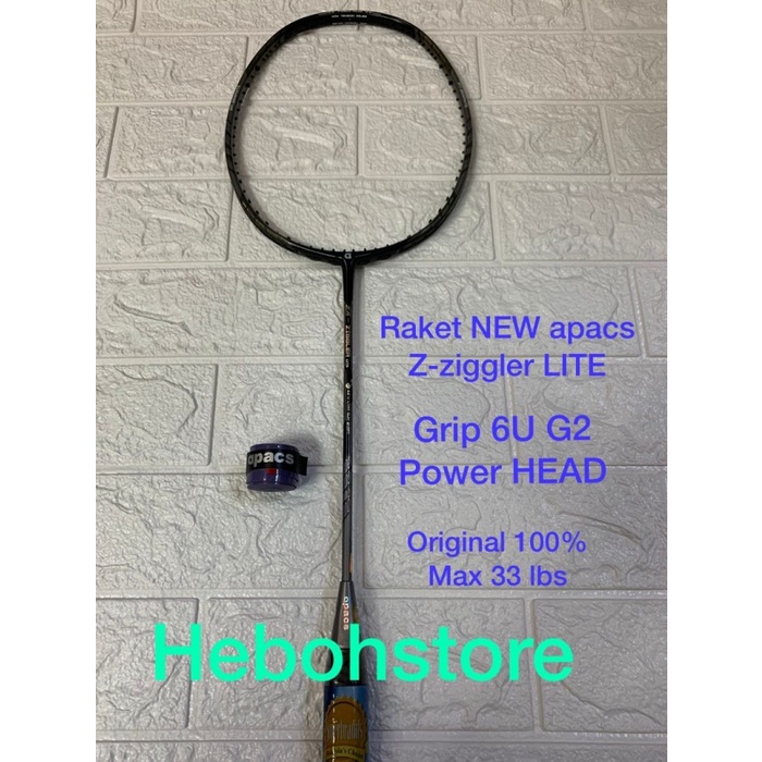 Raket Badminton Apacs New Z -Ziggler Lite 6Ug2 Max 33 Lbs Original Terpopuler