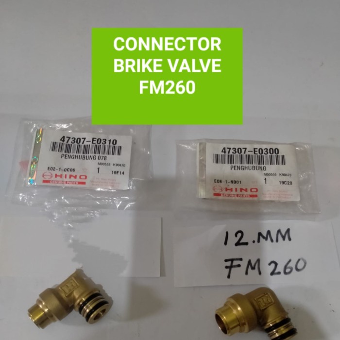 NEPEL FOOT BRAKE SELANG 12X16 CONNECTOR BRAKE VALVE ORIGINAL