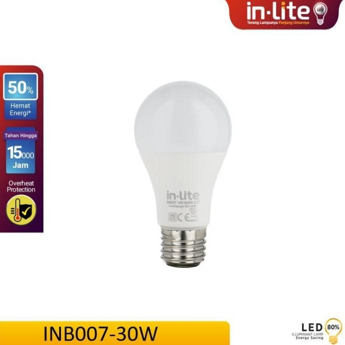 Bohlam 30W Inlite Led 30 W Putih Kuning Lampu 30 Watt In Lite Bulb Kode 408