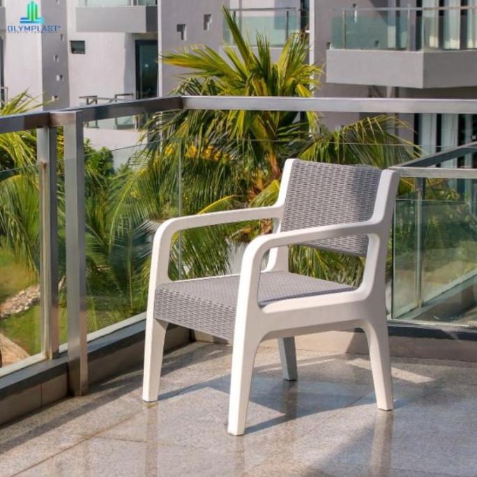 Kursi Olymplast Sofa Chair Rattan Kursi Taman/Kursi Teras/Kursi Kakimaliyoboro