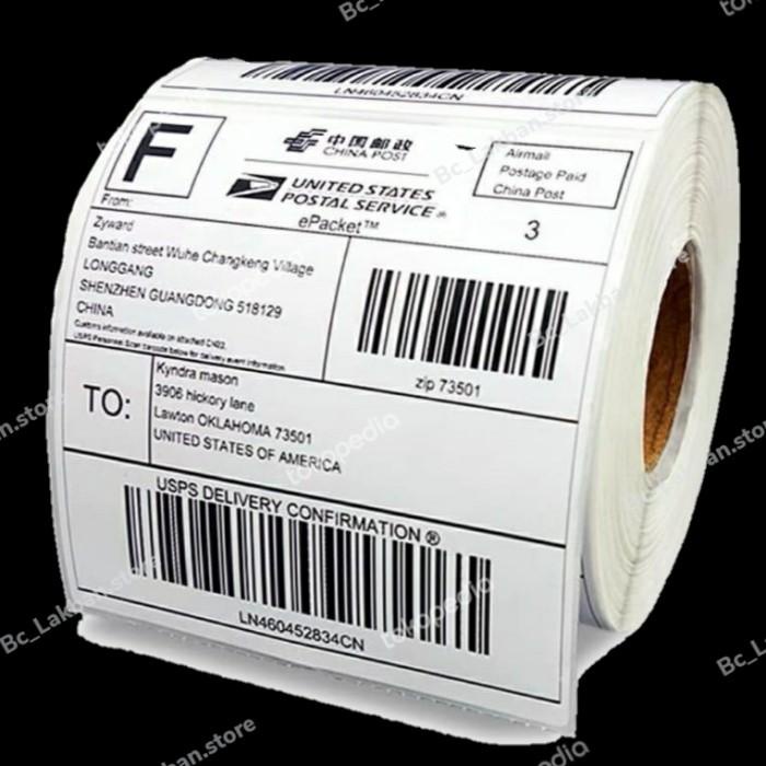

TERLARIS - KERTAS THERMAL STICKER/LABEL STICKER THERMAL 100 X 150MM BARCODE UK A6