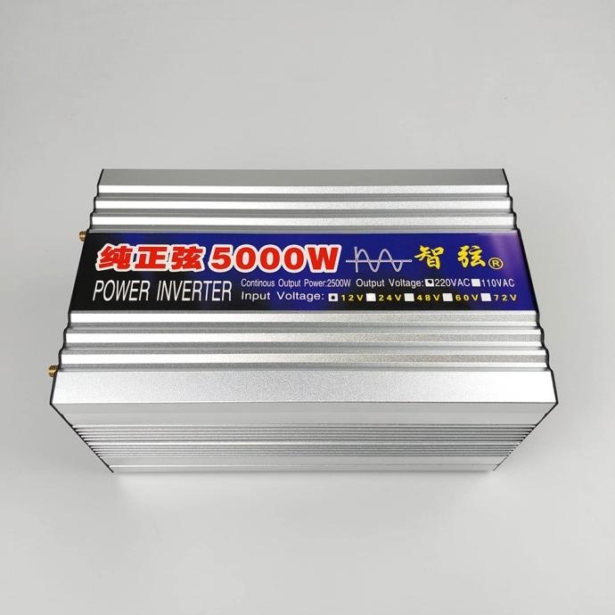 Baru Power Inverter Pure Sine Wave DC 12V 24V to AC220V 5000W PSW 5000 WATT Segera Dapatkan