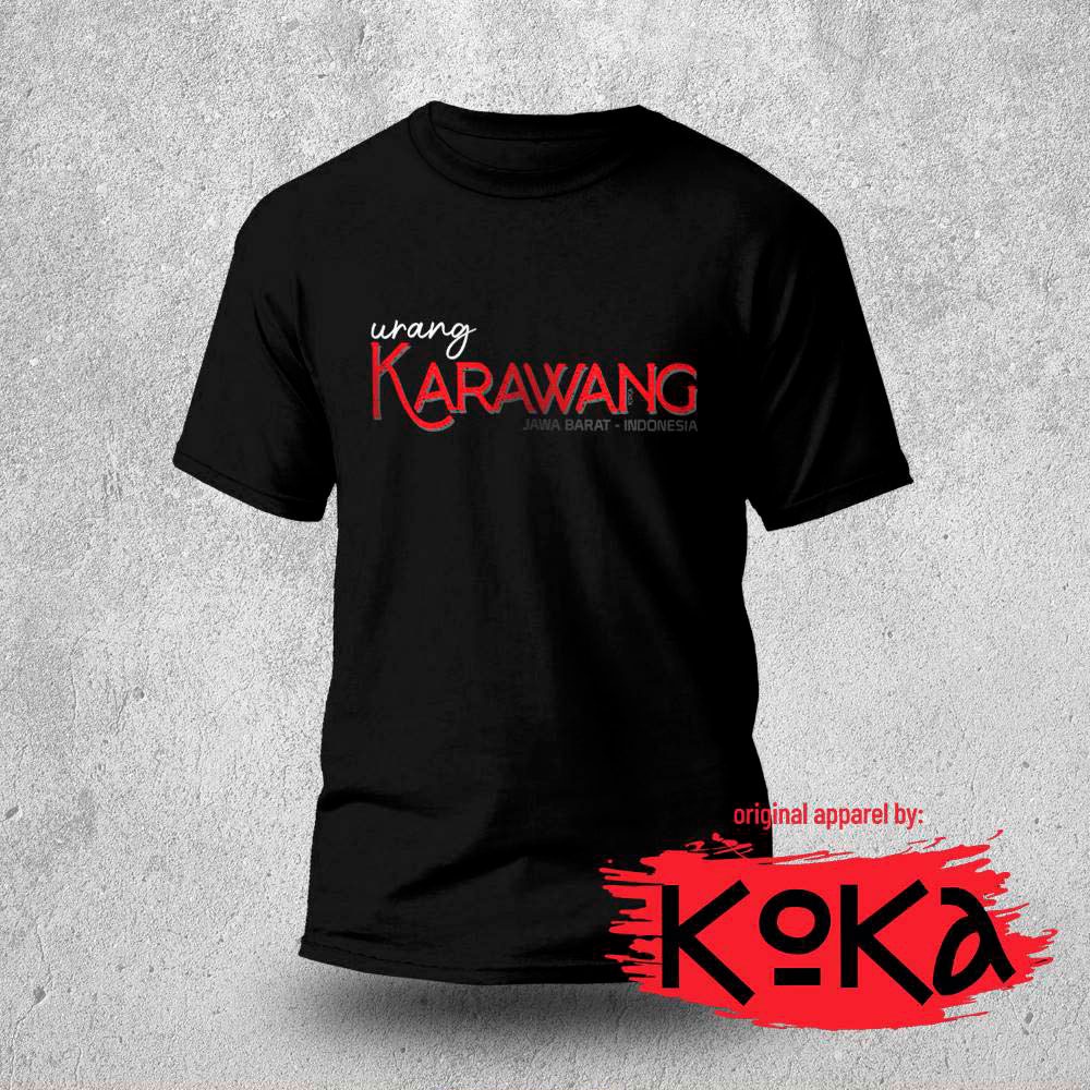 T-Shirt Distro Premium - KARAWANG - Kaos Khas Karawang - KWG1