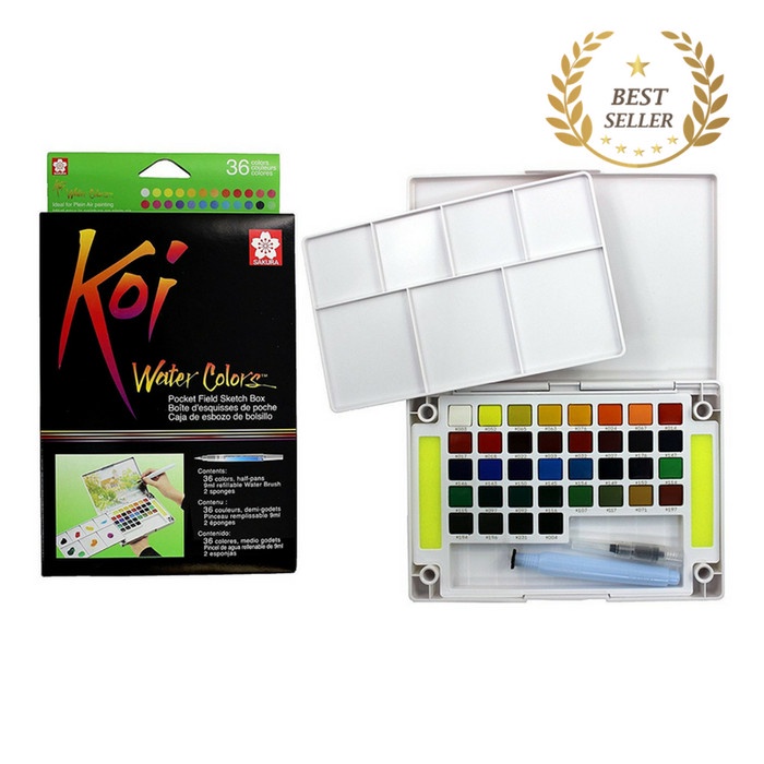 

Sakura Koi Water Color Pocket Set 36 / Koi watercolor Pocket set 36