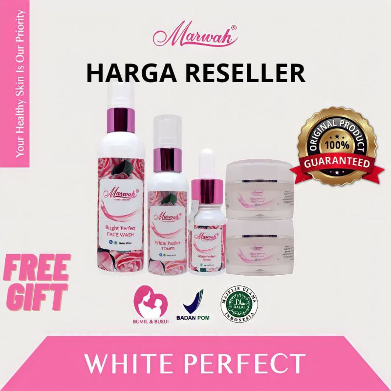 Marwah Skincare semua paket krim malam kemasan baru platinum anti aging special diamond acne derma o