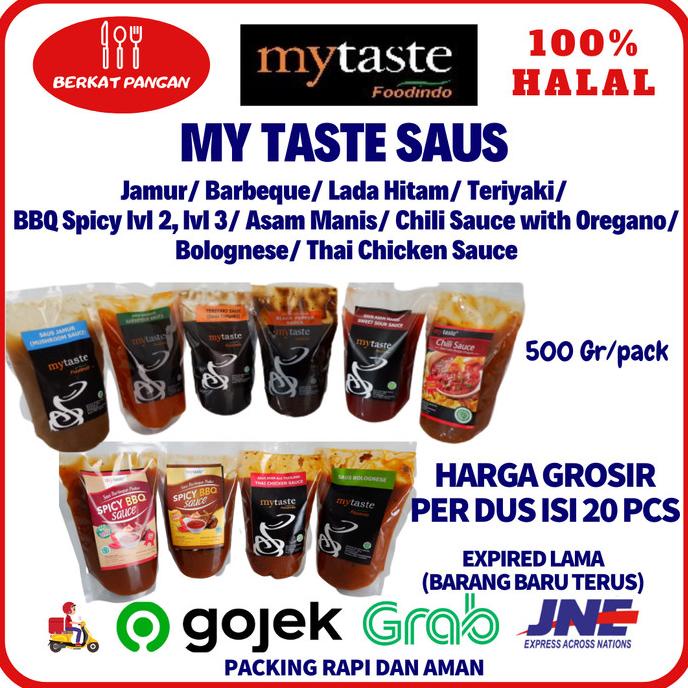 

DUS ISI 20PCS-MyTaste Saus Jamur / Barbeque/ Lada Hitam / Teriyaki dll