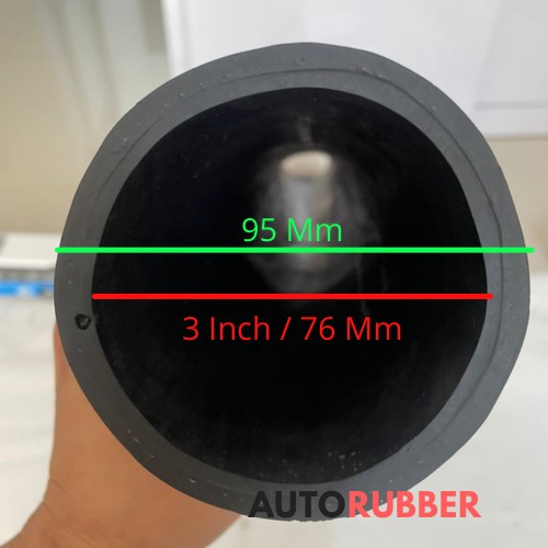 Promo Selang Karet 3 Inch Selang Radiator Air Udara 76 Mm