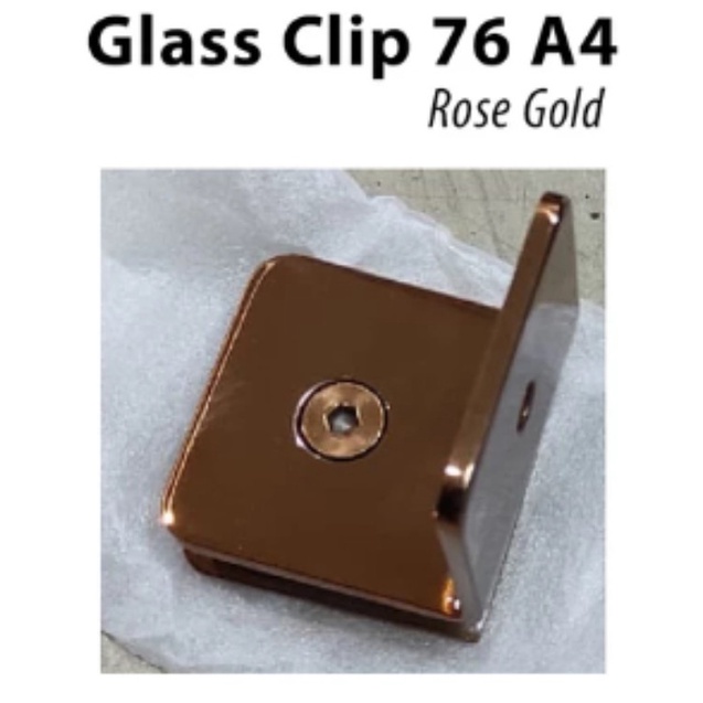 

Promo Glass Clip 76 A4 Gold / Rose Gold