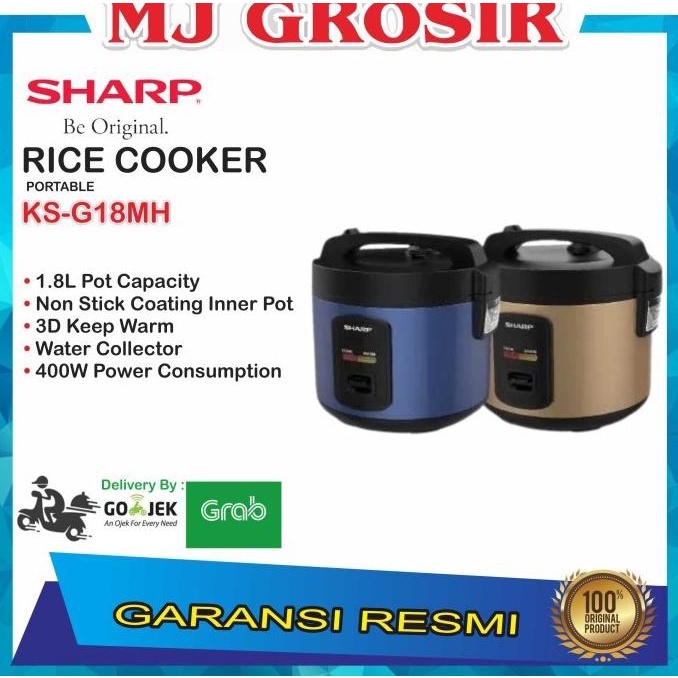 Terbaru  Magic Com Sharp Ks-G 18 Mh Ks-G18Mh 1.8L Penanak Nasi Affnian1940