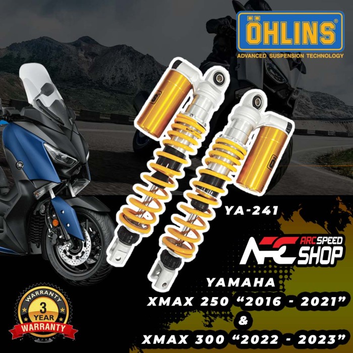 [Ori] Shockbreaker Ohlins Yamaha Xmax 250 Original Garansi 3Th Xmax250 Terbatas