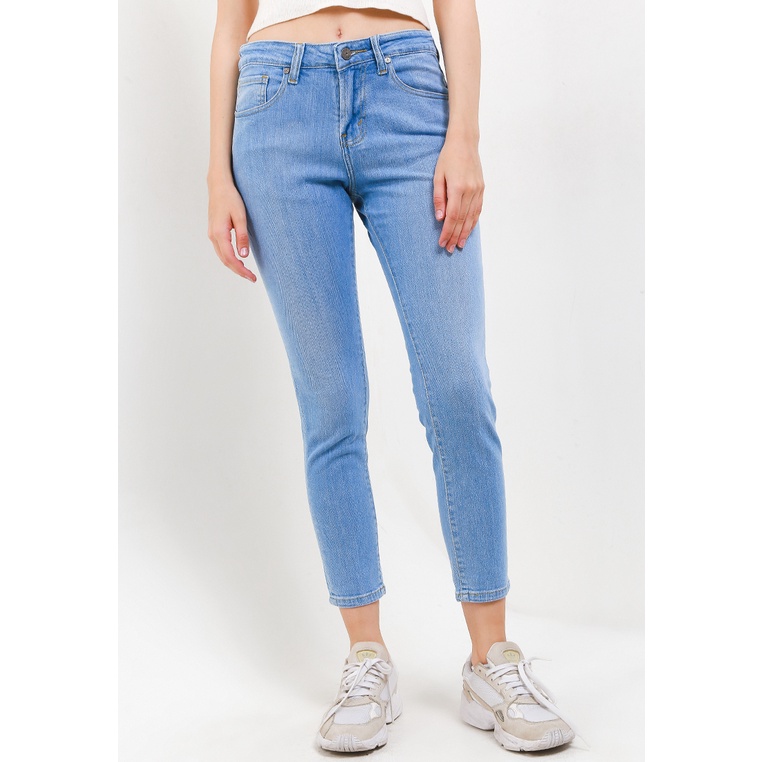 Celana Jeans Lois Original Wanita Jens 3 kantong depan Asli 100% Limited Edition Denim Skinny Pant Fsw328E5 Gadis Edgy