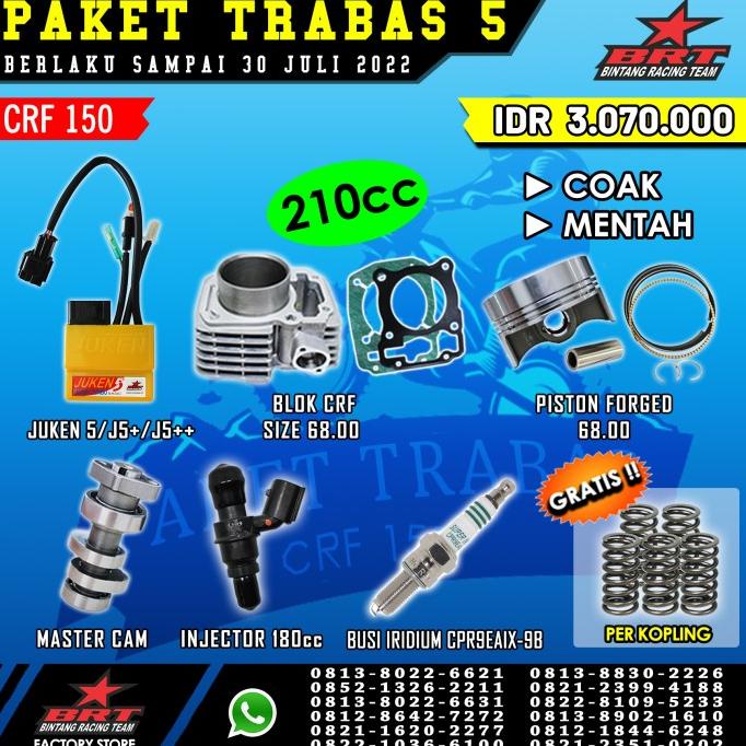 PAKET TRABAS 5 CRF 150 BRT