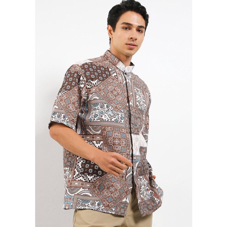 Baju Koko ARJUNA WEDA Original Pria Muslim Kerah shanghai Lebaran 100% Ori Terlaris Batik Kontempore