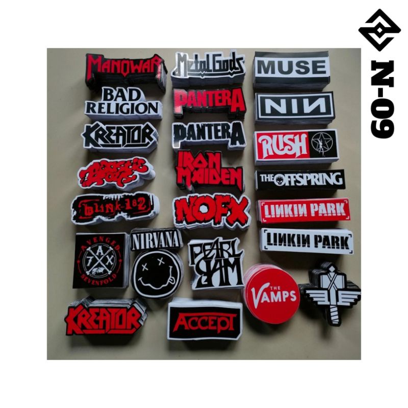 

STIKER PACK ISI 23 PCS. STIKER MUSIC, STIKER BAND, STIKER SABLON, STIKER LOGO BAND