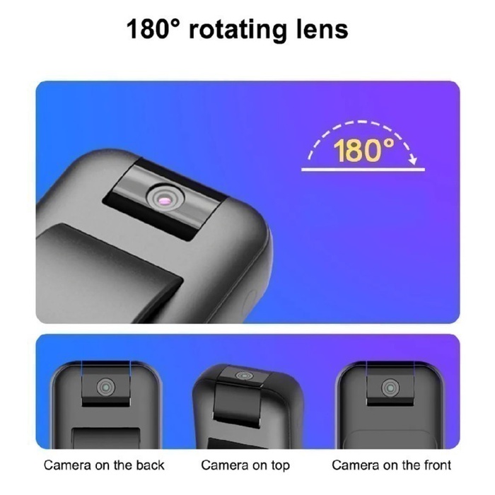 MROBO D3 16GB - PORTABLE VOICE VIDEO RECORDER - ROTATING CAMERA LENS