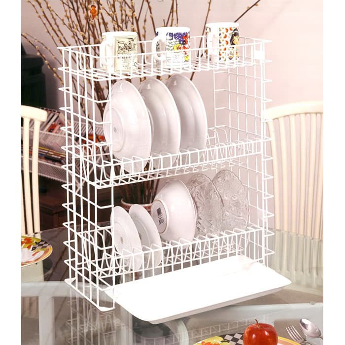 ] RAK PIRING TARIK 3 SUSUN + TATAKAN MODELIN KITCHEN SET BAWAH