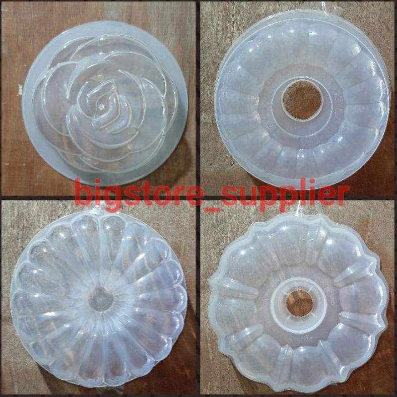 Cetakan Puding Plastik Aneka Motif | Loyang Pudding Agar Ager